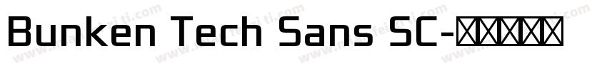 Bunken Tech Sans SC字体转换